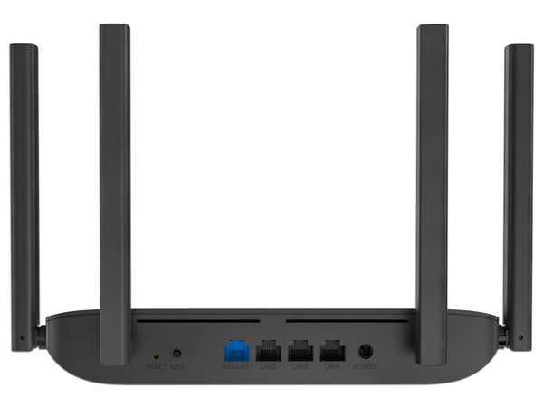 Router Inalámbrico, Hikvision, WiFi 6 Hasta 1500 Mbps Doble Banda AC 2.4GHz y 5GHz 4 Puertos 1000 Mbps 4 Antenas Omnidireccional, Interior.