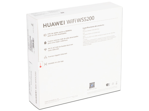 Router Inalámbrico Huawei WS5200 AC1200 de doble banda, Wireles AC (Wi-Fi 5), hasta 1167Mbps, Gigabit LAN.