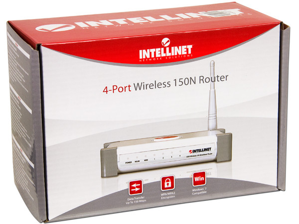 Ruteador Inalámbrico Intellinet  150N de 4 Puertos.         