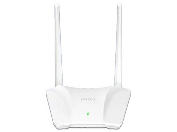 Router Inalámbrico Imou HR320, Wireless (Wi-Fi 4), Hasta 300Mbps, 2 Puertos RJ-45, 2 Antenas. Color Blanco.