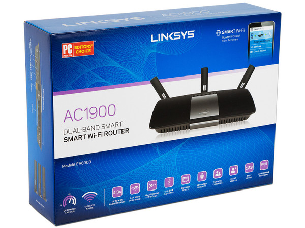 Ruteador inalámbrico Linksys EA6900 Smart Wi-Fi de doble banda
