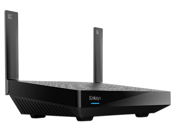 Router Linksys Classig Micro Pro 6 LN3121-LA, Doble Banda, AX5400 (Wi-Fi 6), 4 Puertos LAN y 1 Puerto WAN, 2 Antenas. Color Negro.
