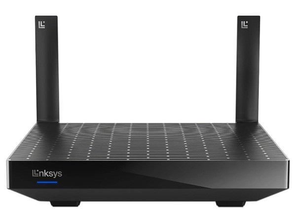 Router Linksys Classig Micro Pro 6 LN3121-LA, Doble Banda, AX5400 (Wi-Fi 6), 4 Puertos LAN y 1 Puerto WAN, 2 Antenas. Color Negro.