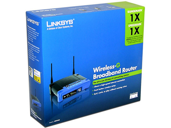 Ruteador Linksys WRT54G Wireless-G Broadband Router (802.11b/g) hasta 54Mbps