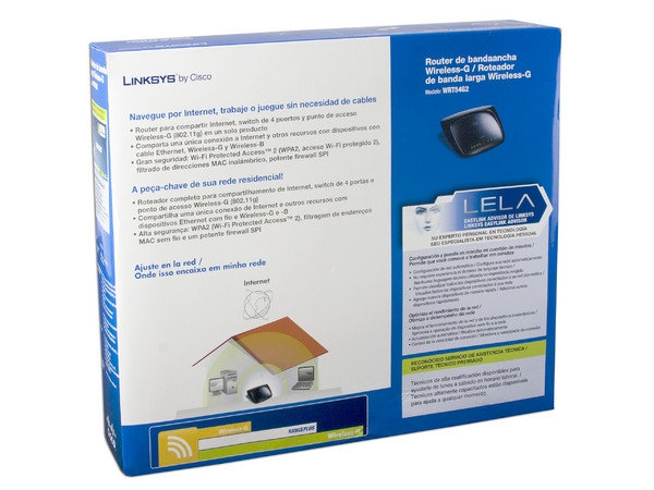 Ruteador Linksys WRT54G2 Wireless-G Broadband Router (802.11b/g) 4 puertos, y punto de acceso inalámbrico-G