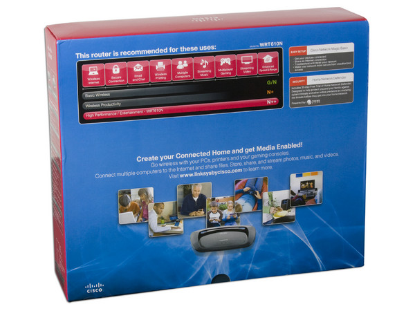 Router Linksys WRT610N Wireless-N de banda dual simultánea