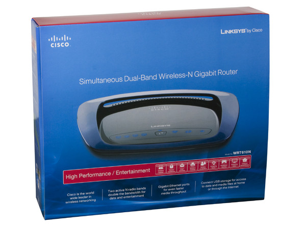 Router Linksys WRT610N Wireless-N de banda dual simultánea