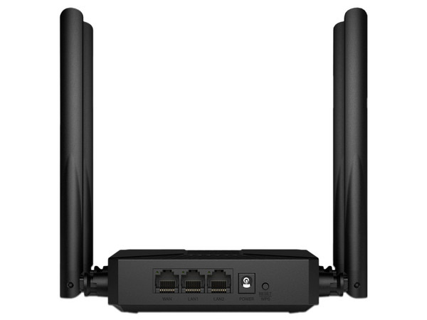 Router Inalambrico Mercusys Ax1500 MR62X, 4 Antenas, Wi-fi 6, 2 Rj-45, 1501 Mbit/s, Color Negro.
