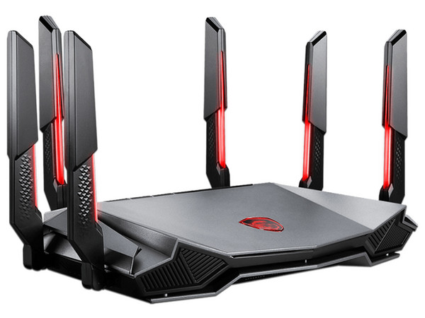 Gaming Router MSI RADIX AXE6600 WiFi 6E Tri-Band ofrece velocidades de hasta 6600 Mbps, soporte para WiFi 6E en 2.4/5/6 GHz, puertos 2.5G y Gigabit, y está optimizado para gaming