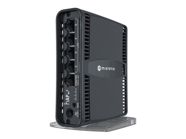 Router Inalámbrico MikroTik hAP ax2 de doble banda, Wireless AX (Wi-Fi 6), 160mW de Potencia, PoE.