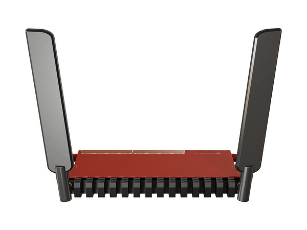 Router inalámbrico MikroTik L009UiGS-2HaxD-IN: 2GHz AX, 8 puertos Gigabit, 1 puerto SFP de 2.5 Gbps, Wi-Fi 6, 512MB RAM, soporte PoE, ideal para redes de alto rendimiento.