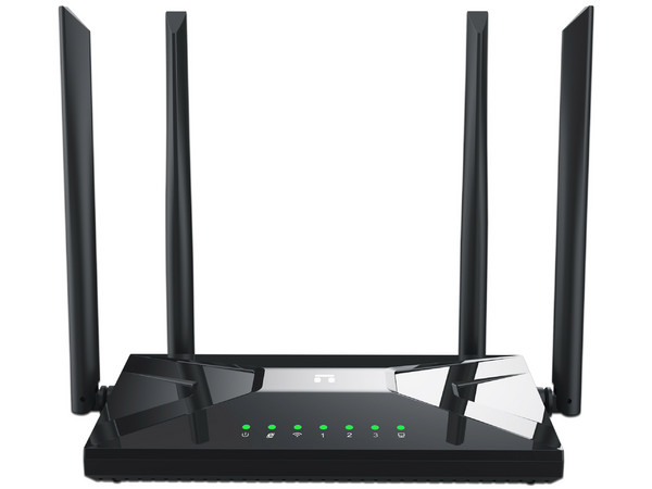Router Inalámbrico Netis NC65 de Doble Banda, Wireless AC (Wi-Fi 5), hasta 867 Mbps, 4 Antenas, 4 Modos de Trabajo, Gigabit Ethernet, Easy Mesh. Color Negro.