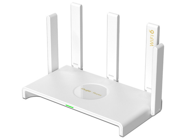 Router inalámbrico MESH Ruijie, Diseñado para Gaming con doble puerto WAN Gigabit, 3 puertos LAN Gigabit, WI-FI 6, 2x2 doble Banda. Color Blanco.