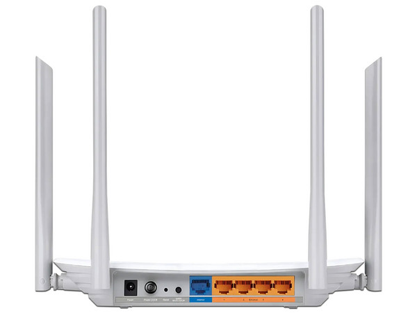 Router Inalámbrico TP-Link Archer C20 W, Doble Banda, Wireless AC750 (Wi-Fi 5), 4 Antenas, 433Mbps en 5GHz. Color Blanco.