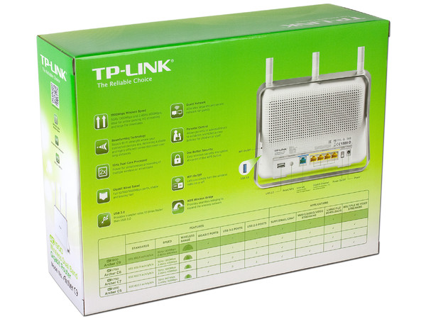 Ruteador Inalámbrico Gigabit de Banda Dual AC1900 TP-Link Archer C9.