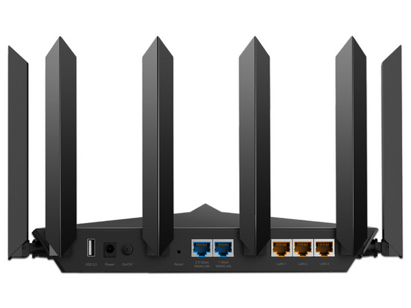 Router Inalámbrico TP-Link Archer AXE95 de Triple Banda, Wireless AX (Wi-Fi 6E), One Mesh, 1 puerto WAN/LAN de 2.5 Gbps, 3 puertos LAN de 1 Gbps.