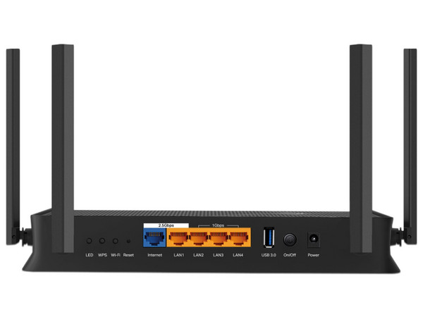 Router Inalámbrico Tp-Link Archer BE230, Multi-Gigabit, Wi-Fi 7, Dual-Band. Color Negro