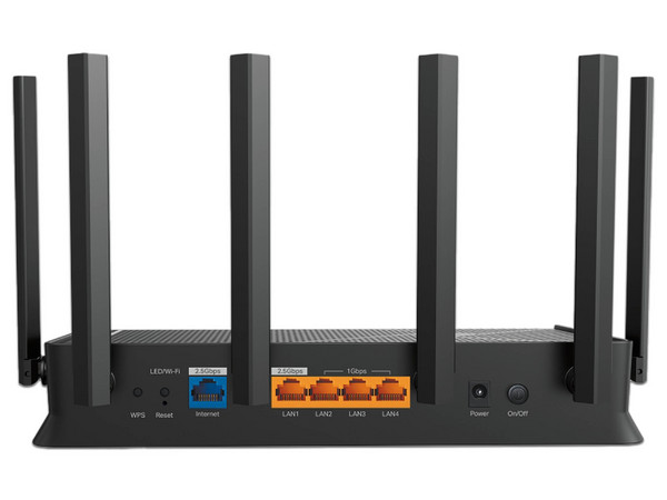 Router TP-Link Archer BE400 Wi-Fi 7 Dual Band BE6500 con 2 Puertos 2.5Gbps y Compatibilidad EasyMesh. Color Negro.