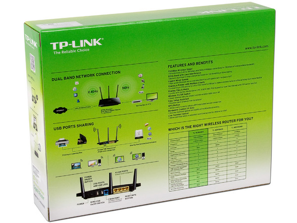 Ruteador Gigabit Inalámbrico TP-Link Wireless-N de banda dual simultánea, hasta 750Mbps.