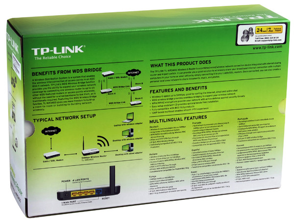 Ruteador Inalámbrico TP-LINK, 802.11b/g, 54Mbps