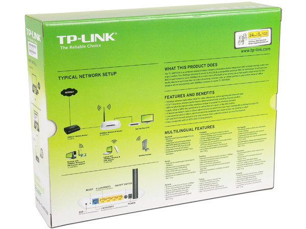 Ruteador Inalámbrico TP-LINK Lite N 150 Mbps.