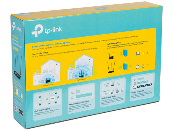 Router 3 en 1 inalámbrico Tp-Link TL-WR941HP de Alta Potencia, Wireless N (Wi-Fi 4), hasta 450 Mbps, 9dbi.
