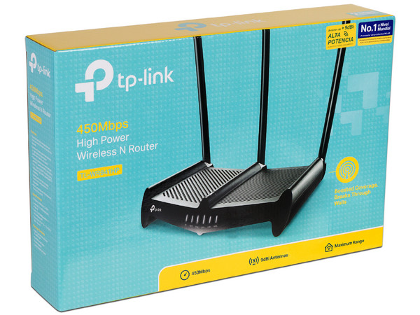 Router 3 en 1 inalámbrico Tp-Link TL-WR941HP de Alta Potencia, Wireless N (Wi-Fi 4), hasta 450 Mbps, 9dbi.