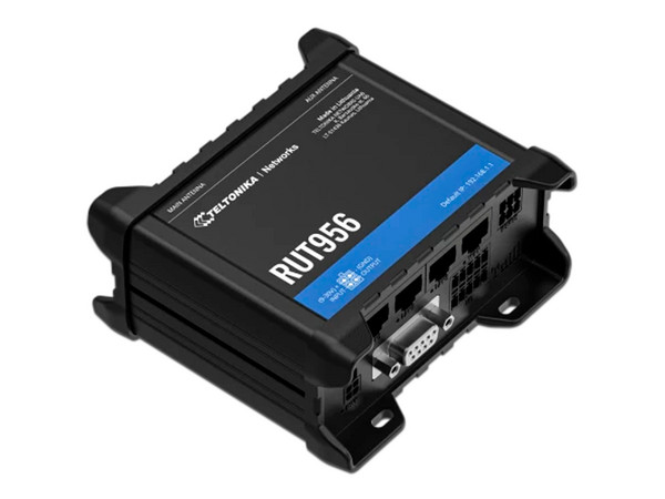 Router Inalámbrico Teltonika RUT956 4G LTE, Wi-Fi, 4 Puertos Ethernet 10/100 Mbps. Color Negro.