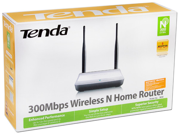 Ruteador Inalámbrico Tenda N30 Wireless N, hasta 300Mbps, 2 Antenas Omnidireccionales.