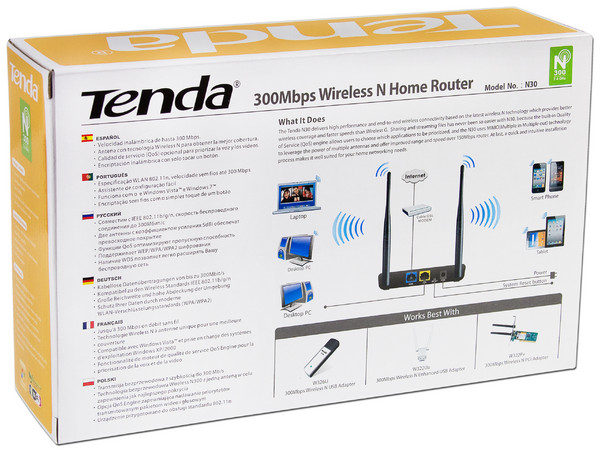 Ruteador Inalámbrico Tenda N30 Wireless N, hasta 300Mbps, 2 Antenas Omnidireccionales.