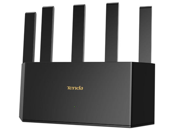 Router Inalámbrico Tenda TE3L de Doble Banda, Wireless AC (Wi-Fi 7), Hasta 3570Mbps, 3 Puertos Gigabit LAN, 5 Antenas. Color Negro.
