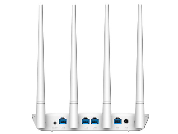Router inalámbrico TENDA F6 Wireless N (Wi-Fi 4), hasta 300Mbps, con 3 puertos LAN RJ45, 1 puerto WAN.