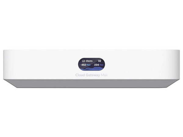 Router Ubiquiti UniFi Cloud Cloud Gateway Max, 5 Puertos RJ-45, hasta 30 Dispositivos UniFi, Color Blanco.