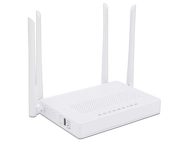 Router Inalámbrico V-Sol V2802-ACT, Doble banda AC (2.4 GHz y 5 GHz), 2 puertos, Hasta 1200 mbps, 4 Antenas, Soporta MESH.