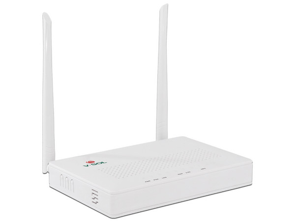 Router Inalámbrico V-Sol V2804N-Z, Doble banda AC (2.4 GHz y 5 GHz), 4 puertos, Hasta 300 mbps, 2 Antenas.