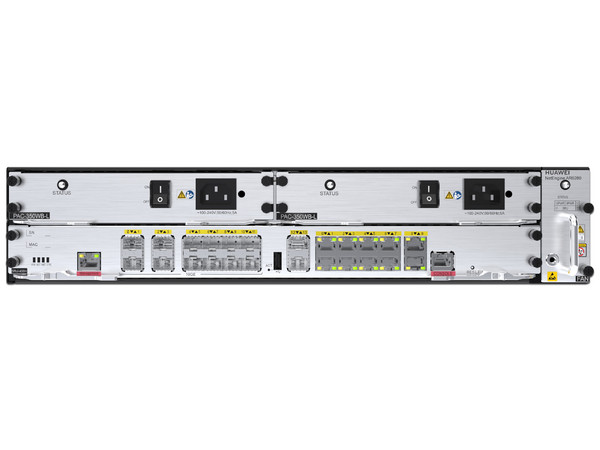 Router Empresarial Huawei NetEngine AR6280, 14 Puertos SFP+, 10 Puertos RJ-45 10/100/1000 Mbps, 2 Puertos USB, Color Negro.