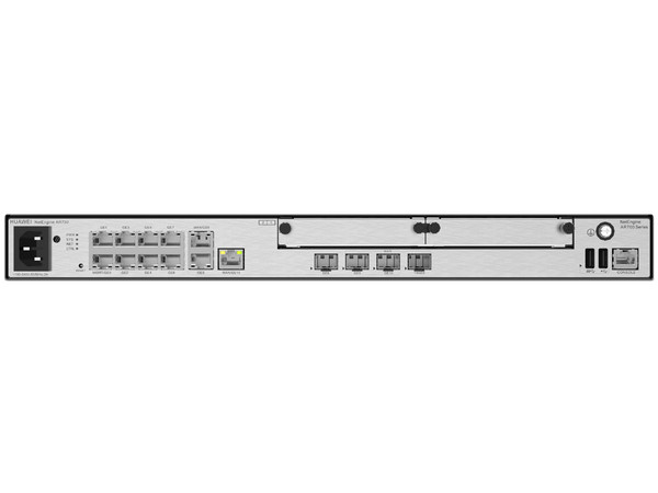 Router Empresarial Huawei AR730, 2 puertos 10/100/1000 Mbps combo, 2 puertos SFP (WAN), 8 puertos 10/100/1000 Mbps(WAN/LAN), VPN, balanceo de cargas, hasta 1200 clientes.