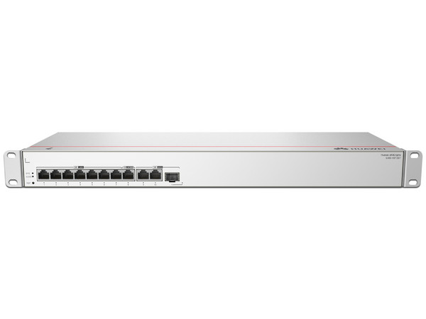 Router Multi-Servicio Huawei eKitEngine S380-H8T3ST, 2 puertos WAN Gigabit Ethernet, 1 puerto WAN/LAN, 7 puertos LAN Gigabit Ethernet y 1 puerto GE SFP, hasta 64 APs, hasta 500 clientes, Administración nube gratis.