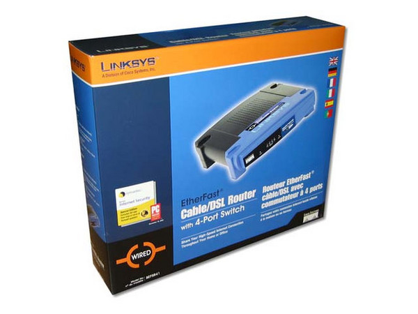 Ruteador Linksys EtherFast Cable/DSL con 4 Puertos