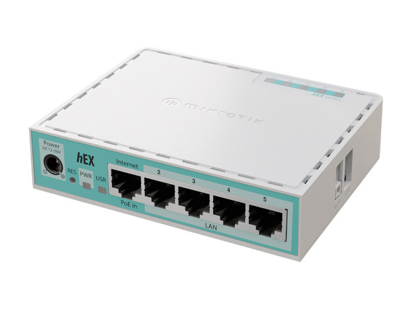 Router MikroTik E50UG, 5 Puertos RJ-45, 1  Puerto USB. Color Blanco.