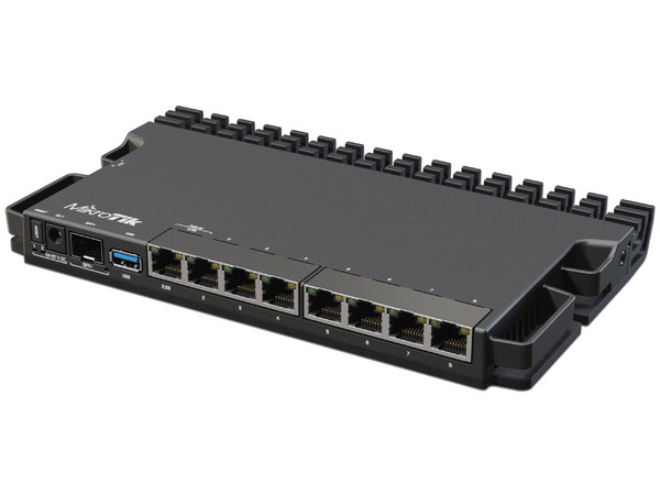 RouterBoard MikroTik RB5009UG+S+IN, 8 Puertos RJ-45 10/100/1000 Mbps, 1 Puerto SFP+, Color Negro.