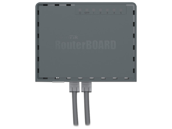 Router MikroTik RB760IGS con 5 Puertos Gigabit Ethernet y 1 Puerto SFP, Dual Core, PoE in, PoE Out.