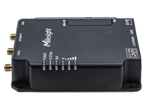 Router Profesional Milesight UR32-L04AF-W-485, 2 puertos RJ45, 1 puerto RS232, 2.4GHz. Color Negro.
