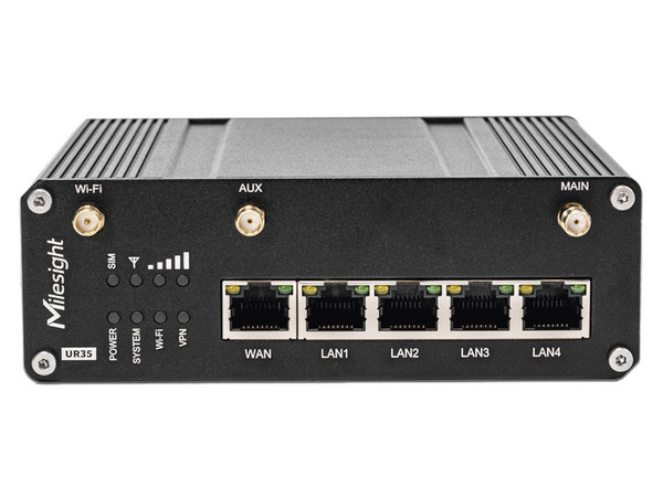 Router Profesional Milesight UR35-L04AF-W, 5 puertos RJ45, RS232 ...