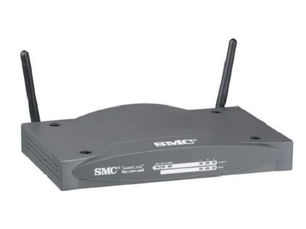Ruteador SMC con Swtich de 4 Puertos y Acceso Inalambrico de 11/22 Mbps (Para compartir Internet).