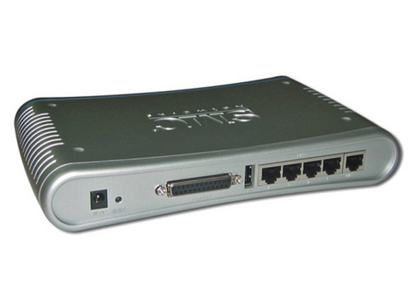 Router de banda ancha con puertos de servidor de impresión paralelo y USB integrados
