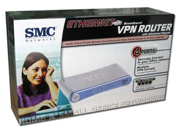 Barricade Router VPN de banda ancha con Switch integrado de 4 puertos