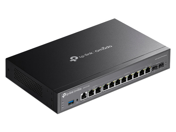 Router TP-LINK ER7412-M2, con VPN, Multigigabit. Color Negro