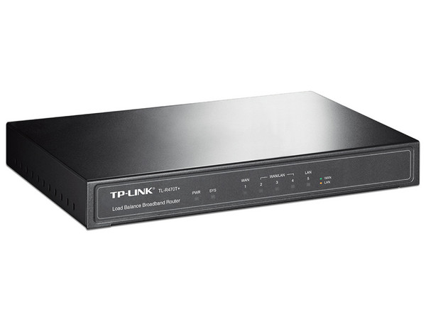 Router Balanceador TP-Link TL-R470T+, 5 Puertos RJ-45, Color Negro.