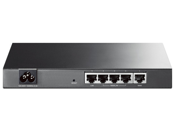 Router Balanceador TP-Link TL-R470T+, 5 Puertos RJ-45, Color Negro.